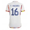 Herren Fußballbekleidung Belgien Thorgan Hazard #16 Auswärtstrikot WM 2022 Kurzarm